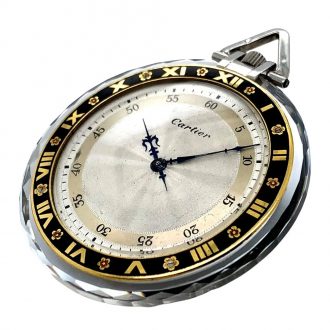 Ultra flat French/Swiss rock crystal lever pocket watch Circa 1925