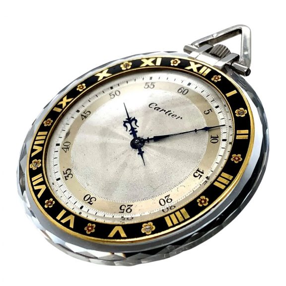 Ultra flat French/Swiss rock crystal lever pocket watch Circa 1925 Ultra flat French/Swiss rock crystal lever pocket watch Circa 1925