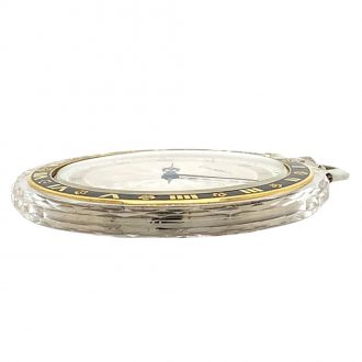 Ultra flat French/Swiss rock crystal lever pocket watch Circa 1925