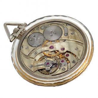 Ultra flat French/Swiss rock crystal lever pocket watch Circa 1925