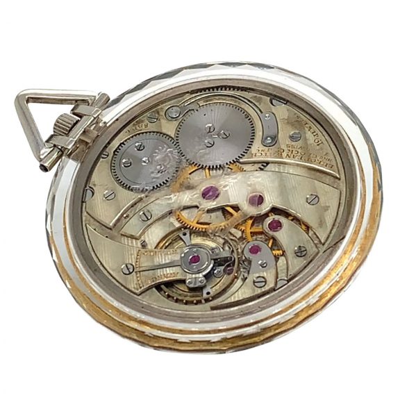 Ultra flat French/Swiss rock crystal lever pocket watch Circa 1925 Ultra flat French/Swiss rock crystal lever pocket watch Circa 1925