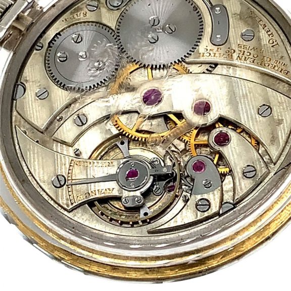 Ultra flat French/Swiss rock crystal lever pocket watch Circa 1925 Ultra flat French/Swiss rock crystal lever pocket watch Circa 1925