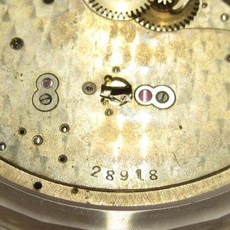 Ultra flat French/Swiss rock crystal lever pocket watch Circa 1925