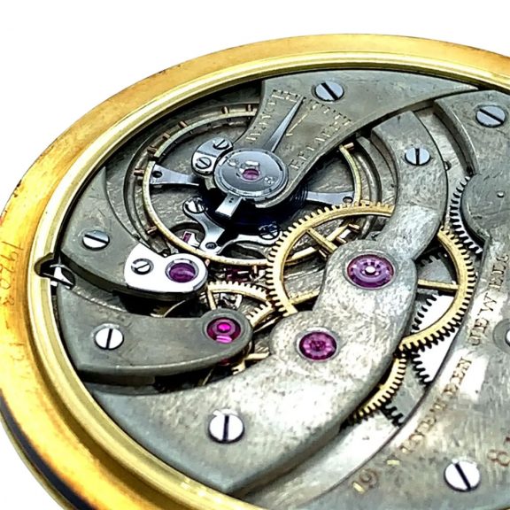 French/ Swiss 18K gold and black enamel Art Deco watch Circa 1922 French/ Swiss 18K gold and black enamel Art Deco watch Circa 1922