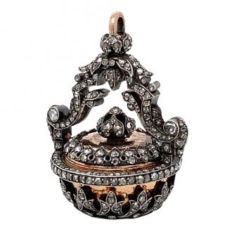 French decorative belle èpoque basket form watch Circa 1900 French decorative belle èpoque basket form watch Circa 1900