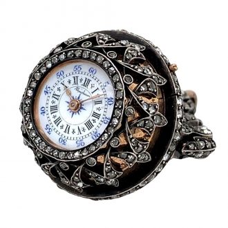 French decorative belle èpoque basket form watch Circa 1900 French decorative belle èpoque basket form watch Circa 1900
