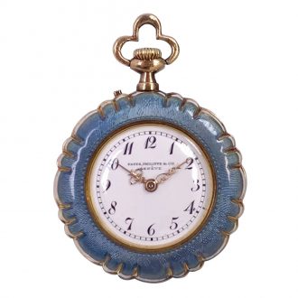 Swiss gold, enamel and diamond set belle époque watch Circa 1912