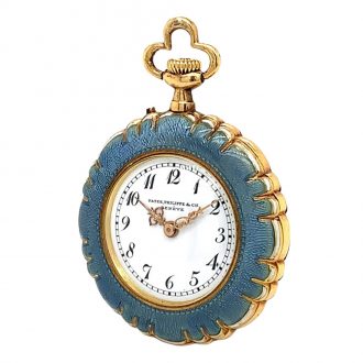 Swiss gold, enamel and diamond set belle époque watch Circa 1912