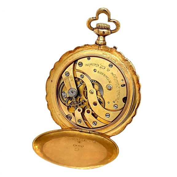 Swiss gold, enamel and diamond set belle époque watch Circa 1912 Swiss gold, enamel and diamond set belle époque watch Circa 1912