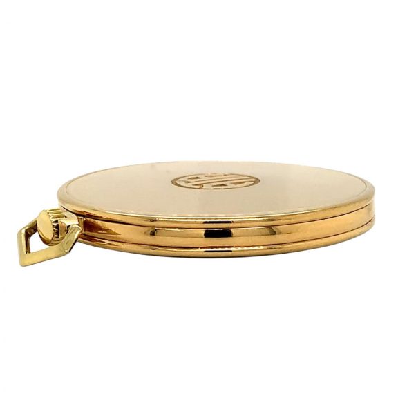 Large Swiss 18 carat gold open faced lever dress watch Circa 1921 Large Swiss 18 carat gold open faced lever dress watch Circa 1921