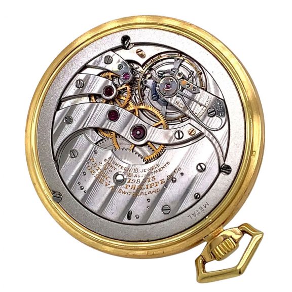 Large Swiss 18 carat gold open faced lever dress watch Circa 1921 Large Swiss 18 carat gold open faced lever dress watch Circa 1921