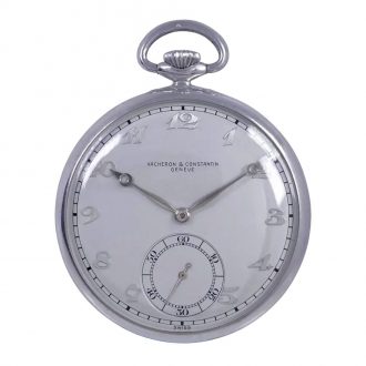 Elegant Swiss aluminium open faced lever watch Circa 1946