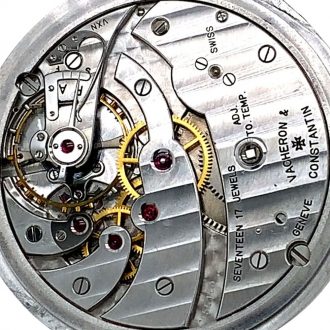 Elegant Swiss aluminium open faced lever watch Circa 1946