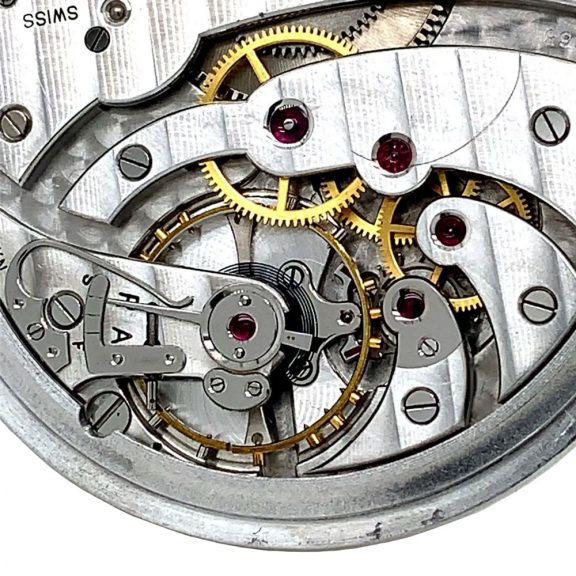 Elegant Swiss aluminium open faced lever watch Circa 1946 Elegant Swiss aluminium open faced lever watch Circa 1946