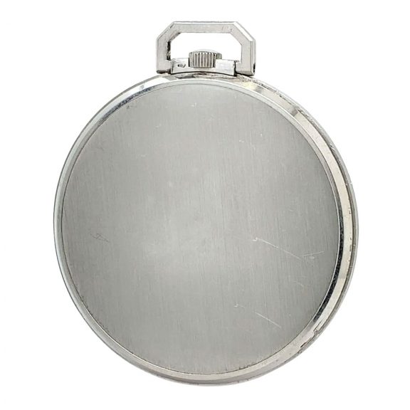 Flat Swiss platinum open faced lever dress watch Circa 1950 Flat Swiss platinum open faced lever dress watch Circa 1950