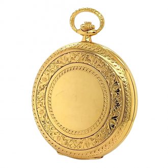 Unique Swiss 18K gold and enamel hunting cased watch Circa 1987