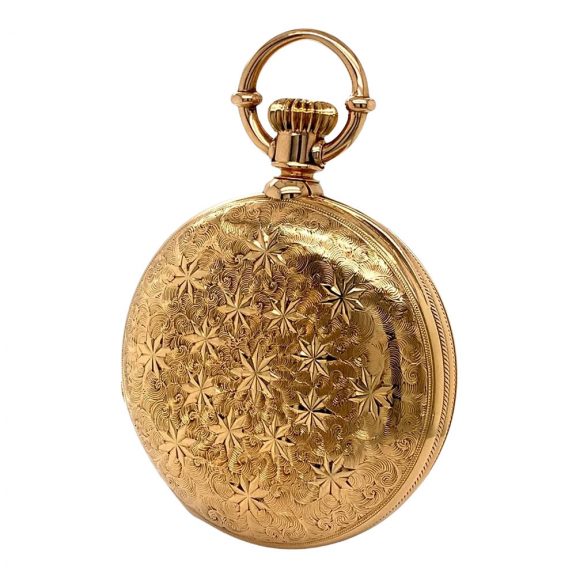 Heavy Swiss 18K gold complicated lever watch Circa 1880 Heavy Swiss 18K gold complicated lever watch Circa 1880