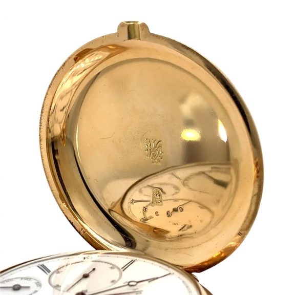 Heavy Swiss 18K gold complicated lever watch Circa 1880 Heavy Swiss 18K gold complicated lever watch Circa 1880