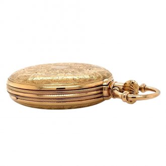 Heavy Swiss 18K gold complicated lever watch Circa 1880