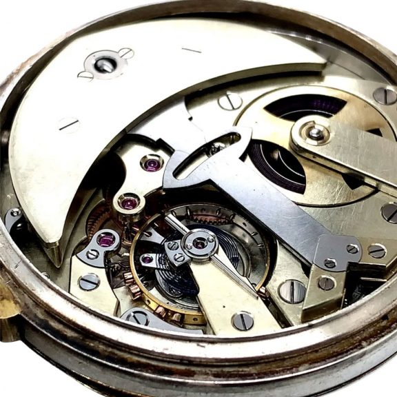 French silver and gold lever with automatic winding circa 1900 French silver and gold lever with automatic winding circa 1900