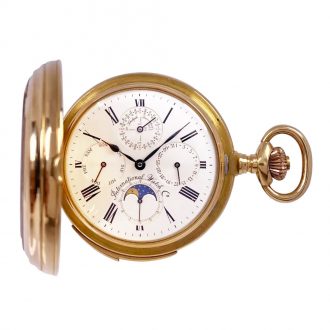 Swiss 18K gold limited edition complicated watch Circa 1985