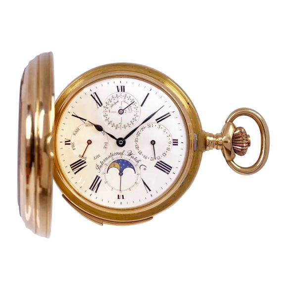 Swiss 18K gold limited edition complicated watch Circa 1985 Swiss 18K gold limited edition complicated watch Circa 1985