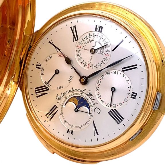 Swiss 18K gold limited edition complicated watch Circa 1985 Swiss 18K gold limited edition complicated watch Circa 1985