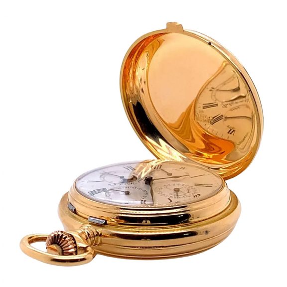 Swiss 18K gold limited edition complicated watch Circa 1985 Swiss 18K gold limited edition complicated watch Circa 1985