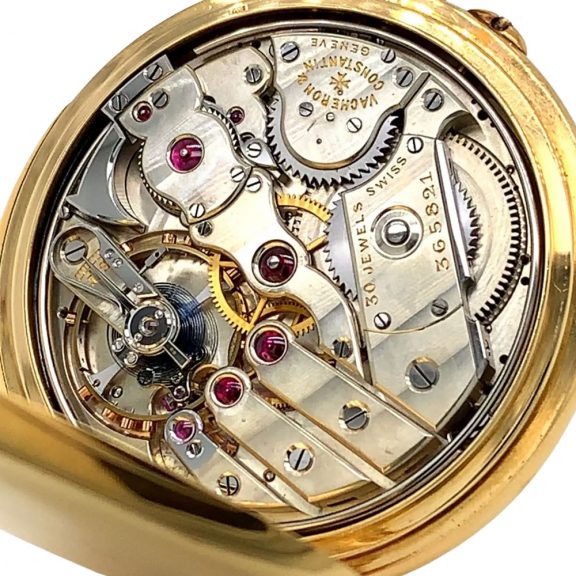 Swiss 18K gold open faced lever watch with alarm Circa 1921 Swiss 18K gold open faced lever watch with alarm Circa 1921