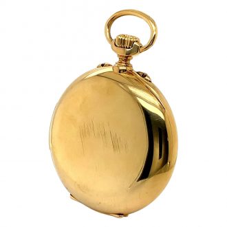 Swiss 18K gold open faced lever watch with alarm Circa 1921 Swiss 18K gold open faced lever watch with alarm Circa 1921