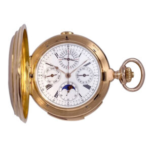 Heavy Swiss 18 carat rose gold complicated lever Circa 1890