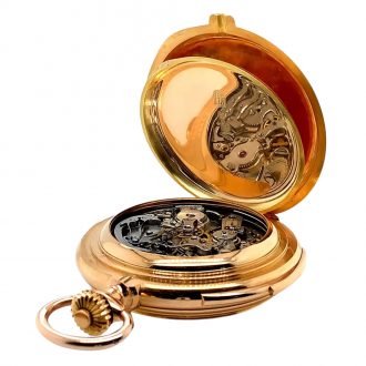 Heavy Swiss 18 carat rose gold complicated lever Circa 1890