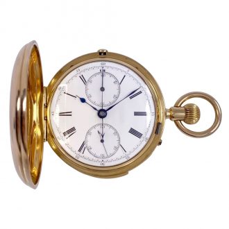 Heavy English 18K gold repeating chronograph Circa 1860