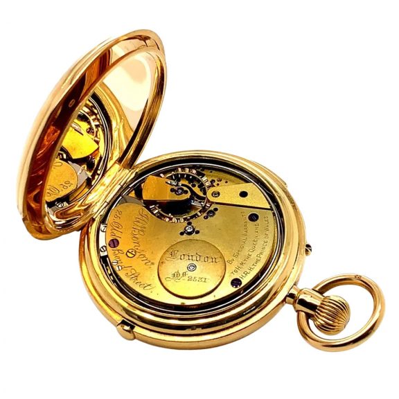 Heavy English 18K gold repeating chronograph Circa 1860 Heavy English 18K gold repeating chronograph Circa 1860
