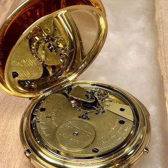 Heavy English 18K gold repeating chronograph Circa 1860