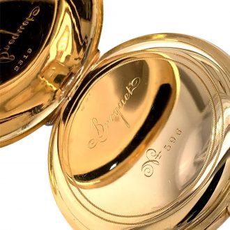 French 18K gold open faced lever pocket watch Circa 1900