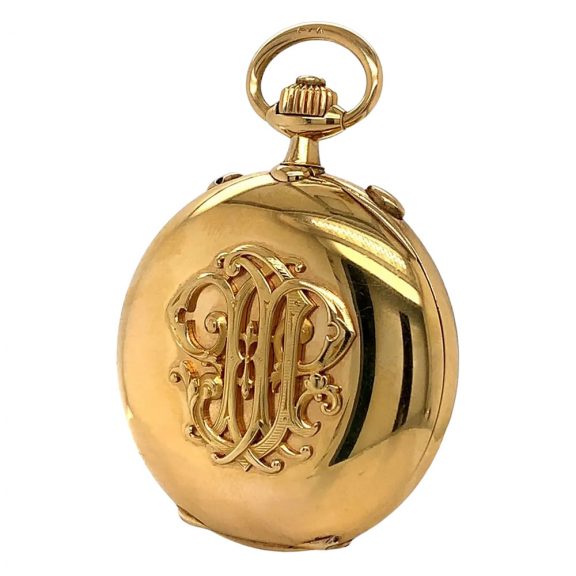 Historically interesting French 18K gold lever chronograph Circa 1900 Historically interesting French 18K gold lever chronograph Circa 1900