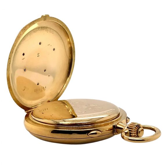 Historically interesting French 18K gold lever chronograph Circa 1900 Historically interesting French 18K gold lever chronograph Circa 1900