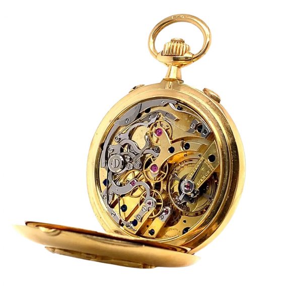 Historically interesting French 18K gold lever chronograph Circa 1900 Historically interesting French 18K gold lever chronograph Circa 1900