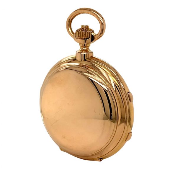 Heavy Swiss 18K rose gold complicated lever watch Circa 1900 Heavy Swiss 18K rose gold complicated lever watch Circa 1900