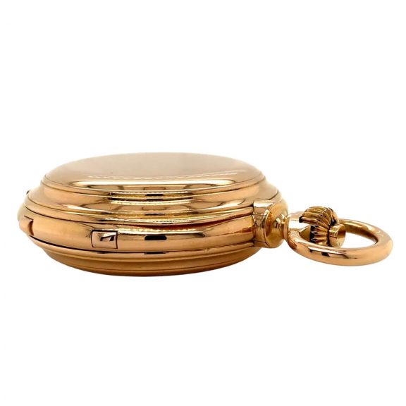Heavy Swiss 18K rose gold complicated lever watch Circa 1900 Heavy Swiss 18K rose gold complicated lever watch Circa 1900