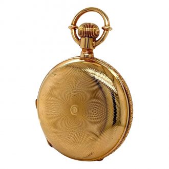 Heavy Swiss 18K gold hunting cased anchor chronometer Circa 1880 Heavy Swiss 18K gold hunting cased anchor chronometer Circa 1880