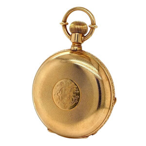 Heavy Swiss 18K gold hunting cased anchor chronometer Circa 1880