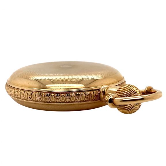 Heavy Swiss 18K gold hunting cased anchor chronometer Circa 1880 Heavy Swiss 18K gold hunting cased anchor chronometer Circa 1880