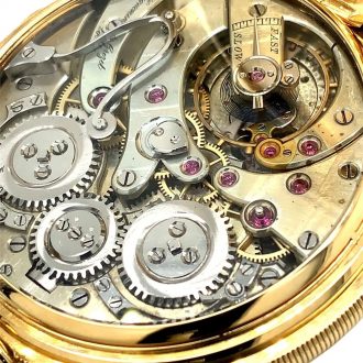 Rare Swiss 18K gold split seconds chronograph Circa 1900