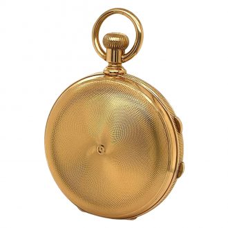 Rare Swiss 18K gold split seconds chronograph Circa 1900
