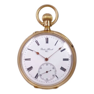 Austrian 18K gold open faced lever pocket watch Circa 1900