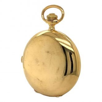 French 18K gold lever chronograph with tachymeter Circa 1915