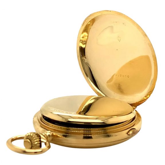 French 18K gold lever chronograph with tachymeter Circa 1915 French 18K gold lever chronograph with tachymeter Circa 1915
