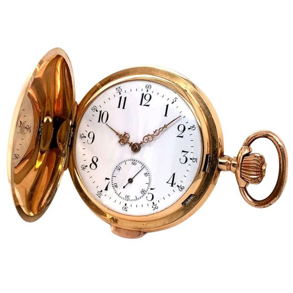 Swiss 18K rose gold minute repeating lever watch Circa 1900 Swiss 18K rose gold minute repeating lever watch Circa 1900